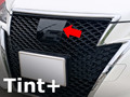 Tint+ トヨタ クラウン アスリート ARS210/GRS210/GRS211/GRS214/AWS210/AWS211 後期 フロントエンブレム 用 (★ブラックスモーク)