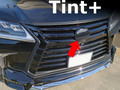 Tint+ レクサス LX570 URJ201W フロントエンブレム 用 前単品 (★ブラックスモーク)