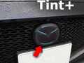 Tint+ マツダ MAZDA3 ファストバック/セダン BP5P/BP8P/BPEP/BPFP/BPFJ3P/BP5R/BP8R/BPEK3R/BPFJ3R 前期/後期 フロントエンブレム 用 (スモーク)