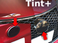 Tint+ レクサス RC200t/RC300/RC300h/RC350 ASC10/AVC10/GSC10 後期 前後エンブレム 用 (★ブラックスモーク)