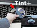 Tint+ レクサス CT200h ZWA10 中期/後期 前後エンブレム 用 (スモーク)