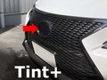 Tint+ レクサス RC-F USC10 フロントエンブレム 用 前単品 (スモーク)