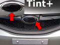 Tint+ スバル インプレッサ ハッチバック GH2/GH3/GH6/GH7/GH8 前後エンブレム 用 (★ブラックスモーク)
