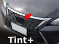 Tint+ レクサス CT200h ZWA10 前期/中期/後期 フロントエンブレム 用 前単品 (★ブラックスモーク)