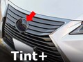 Tint+ レクサス RX200t/RX350/RX450h AGL20W/GGL20W/GYL20W型 フロントエンブレム 用 前単品 (スモーク)
