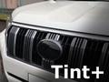 Tint+ トヨタ ランドクルーザー プラド TRJ150W/GRJ150W/GRJ151W/GDJ150W/GDJ151W 後期 フロントエンブレム 用 (★ブラックスモーク)