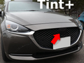 Tint+ マツダ MAZDA2/デミオ DJ3FS/DJ3AS/DJLAS/DJLFS/DJ5FS/DJ5AS フロントエンブレム 用 (★ブラックスモーク)