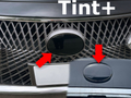 Tint+ レクサス LS500/LS500h VXFA50/VXFA55/GVF50/GVF55 前後エンブレム 用 (★ブラックスモーク)
