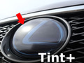 Tint+ レクサス CT200h ZWA10 前期/中期/後期 フロントエンブレム 用 前単品 (スモーク)