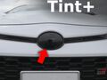 Tint+ トヨタ アクア MXPK11 GRスポーツ フロントエンブレム 用 (★ブラックスモーク)