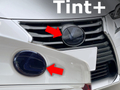 Tint+ レクサス IS300h AVE30/AVE35 前期/中期 前後エンブレム 用 (★ブラックスモーク)