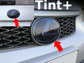 Tint+ レクサス CT200h ZWA10 前期 前後エンブレム 用 (スモーク)