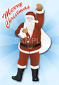 No284　クリスマス　サンタクロース（Merry Christmasロゴ入り）