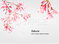 No486　桜　シルバー　【AI】