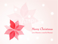 No1081　クリスマスのイラスト　ポインセチア　【AI】 