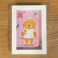 オサダキョーコ　 原画　ハガキサイズ　ゴールデン女子