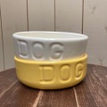 Bauer pottery Dog bowl round type