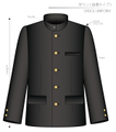School Uniform Men's-L size [A4 paper download pattern]