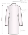 Taight Dress Base Ladies'-L size [Letter paper download pattern]