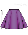 10 Box Circular Skirt Children-10 size [Letter paper download pattern]