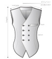 Double Vest Ladies'-LL size [A4 paper download pattern]