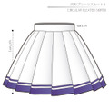 円形プリーツスカートⅡ　女性Ｍサイズ【ダウンロード型紙】
