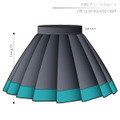円形プリーツスカート　【Ａ３印刷済み発送】
