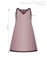 V-Neck Dress Ladies'-L size [Letter paper download pattern]