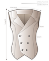 Double Vest 3 Ladies'-M size [A4 paper download pattern]