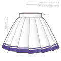 Circular Pleated Skirt 2 Ladies'-LL size [Letter paper download pattern]