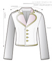 Heart Collar Jacket 2 Ladies'-LL size [Letter paper download pattern]