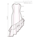 Mermaid Dress 2 Ladies'-M size [Letter paper download pattern]
