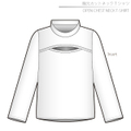胸元カットネックＴシャツ　子供１４０サイズ【ダウンロード型紙】
