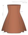 Corset Skirt Ladies'-L size [A4 paper download pattern]