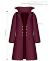 Tailor Collar Half Coat Men's-LL size [A4 paper download pattern]