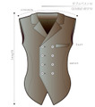 Double Vest 4 Children-10 size [Letter paper download pattern]