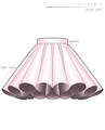 Wave Skirt Ladies'-LL size [A4 paper download pattern]