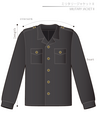 Military Jacket 2 Ladies'-L size [Letter paper download pattern]