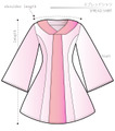 スプレッドシャツ　女性Ｓサイズ【ダウンロード型紙】