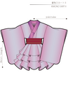 Kimono Skirt 2 Ladies'-L size [A4 paper download pattern]