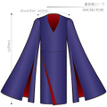 Kimono Robe Men's-L size [Letter paper download pattern]