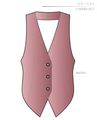 Cummer vest Ladies'-LL size [Letter paper download pattern]