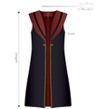 ロングジレ　子供１４０サイズ【ダウンロード型紙】
