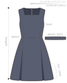 Square Neck Dress 2 Ladies'-S size [Letter paper download pattern]