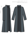 Stand Collar Coat 2 Children-10 size [Letter paper download pattern]