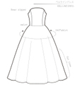 Bell Line Dress Ladies'-S size [Letter paper download pattern]