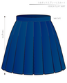 18 Box Pleat Skirt Ladies'-M size [A4 paper download pattern]