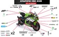ZX10R 11-15 SBK 2015 グラフィックステッカー