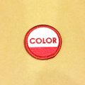 color communications patch circle ink RED