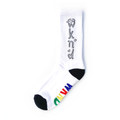 WKND socks heart WHITE